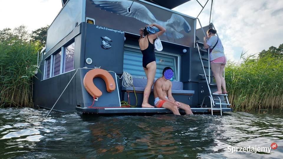Uwaga dom na wodzie łódź motorowa hauseboat 2