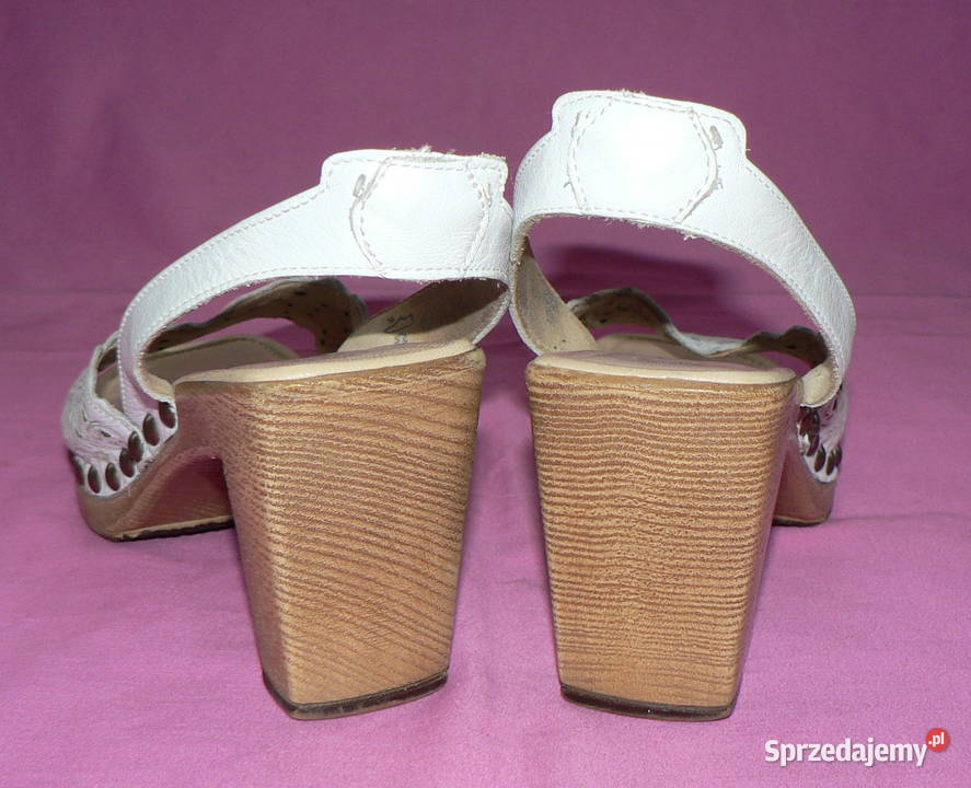 Gaborletnie buty na obcasie skóra nowe37 łódzkie Łódź