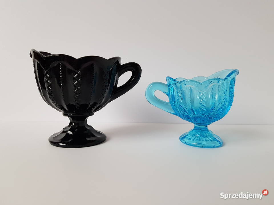 Duży hialitowy mlecznik Iksy 2 Ząbkowice szkło Dąbrowa Górnicza