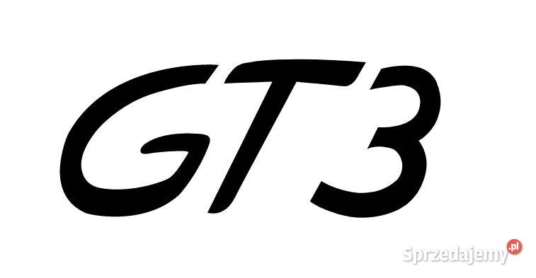 Naklejka GT3 czarna ploterowa 2 małopolskie Kamionna