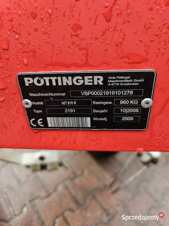 Przetrzasarka Pottinger 810 Bojanowo