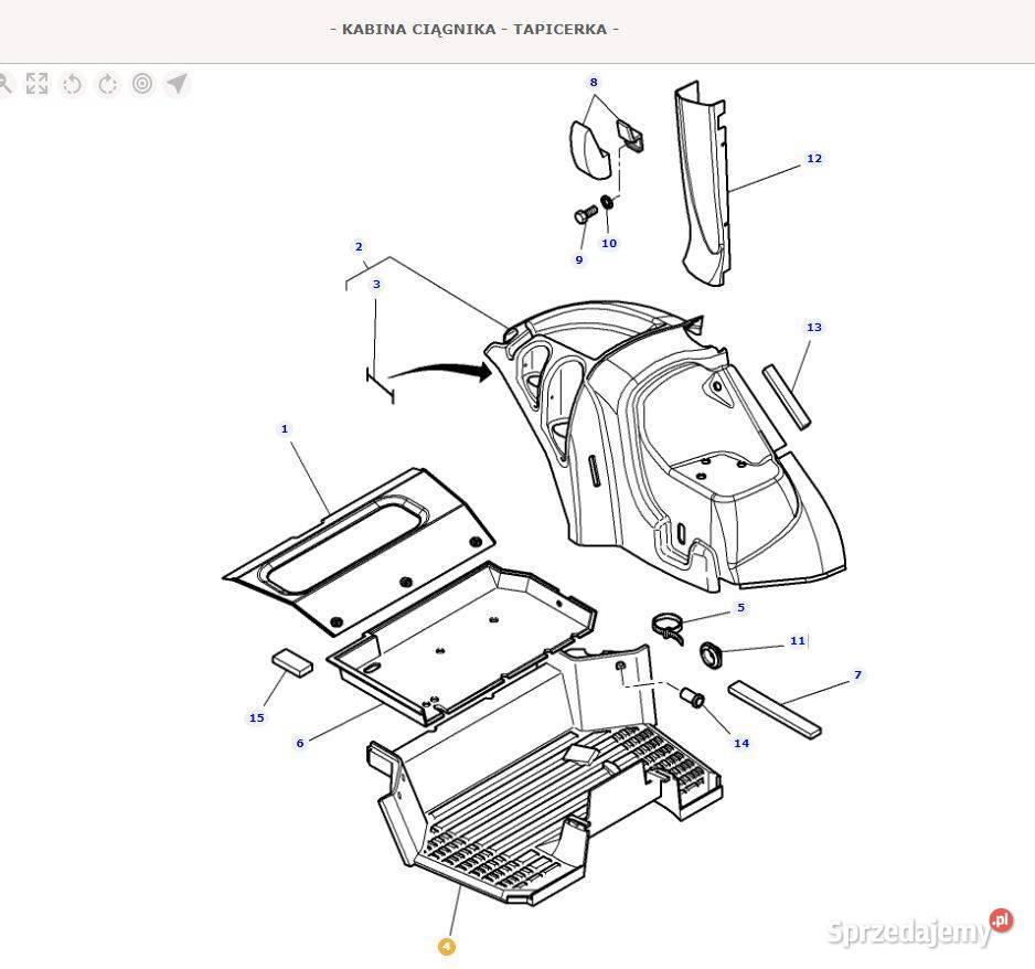 4298378M94 Mata kabiny Massey Ferguson Valtra Warszawa