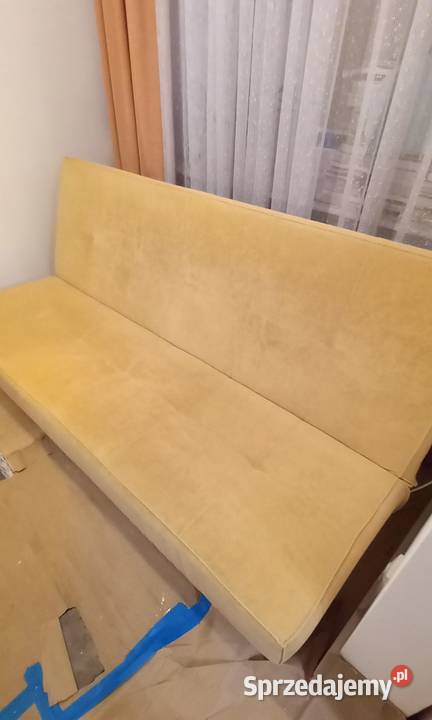 Wersalka rozkładana z welurową tapicerką wymiary 43cm mazowieckie Warszawa