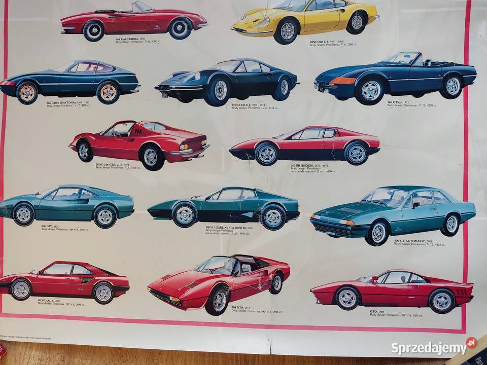 Plakat Ferrari a legend 68x98 opolskie Głuchołazy