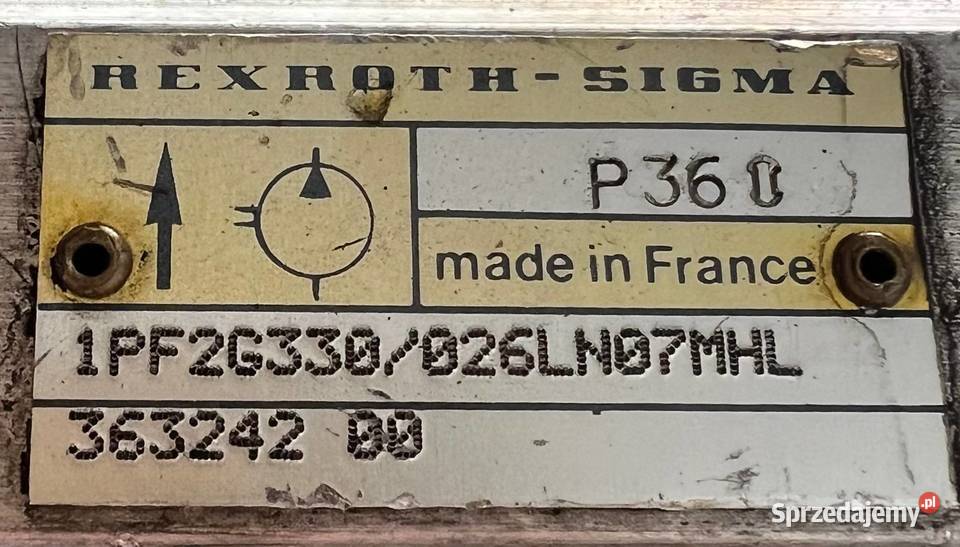 Rexroth Sigma 1PF2G330026LN07MHL 363242 00 Pompa Poznań