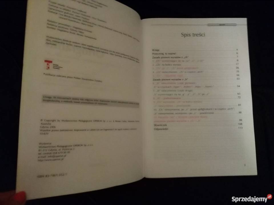 Ortograffiti klasa 56 Ćwiczenia CHH poziom drugI Rok wydania 2006 Oborniki Śląskie