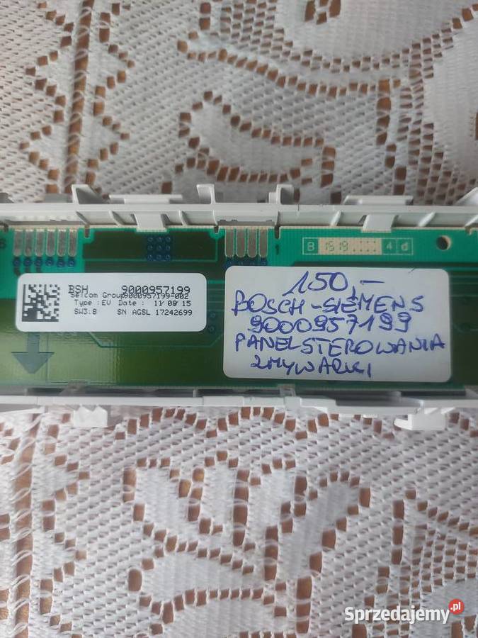 BOSCH SIEMENS 9000957199 PANEL STEROWANIA Zmywarki Nowy Sącz