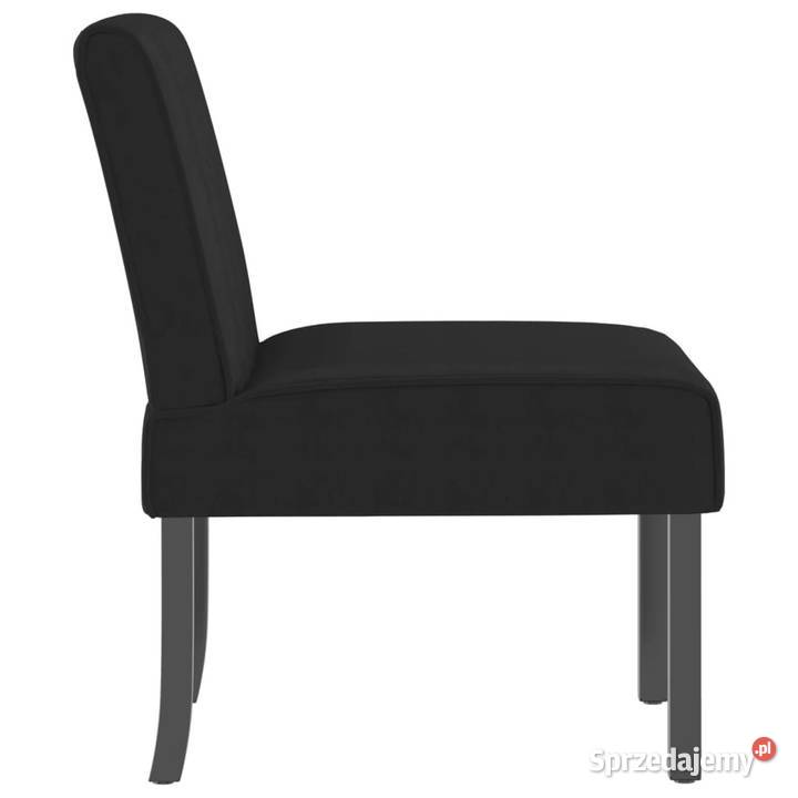 Fotel czarny obity aksamitem WM352454 Warszawa
