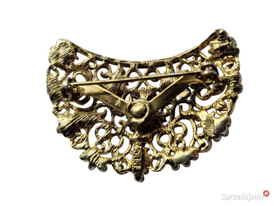 VINTAGE BROSZKA W STYLU ART DECO SYGNOWANA śląskie Częstochowa