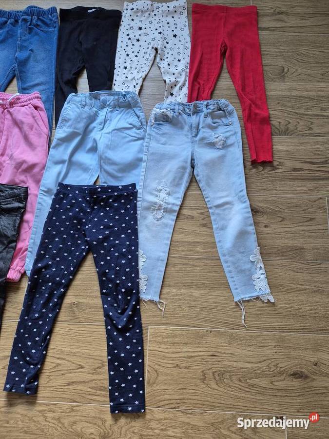 Spodnie legginsy dziewczynki w rozmiarze 110116 Rybnik sprzedam