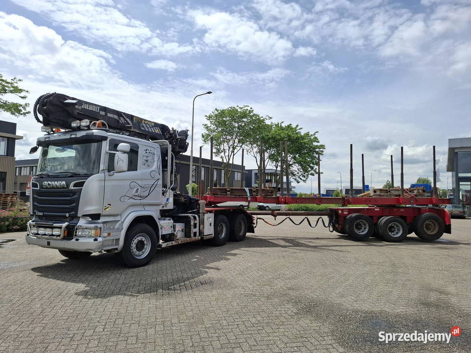 Do przewozu drewna Scania 6x4 z naczepa do Warszawa