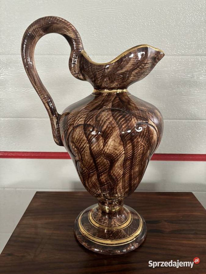 Wazon duży myśliwski Peint Main BH Limoges Porcelana i szkło Wrocław