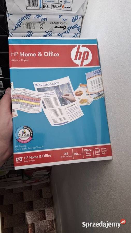 Papier ksero A4 do drukarki 500 kartek 1 ryza Toszek