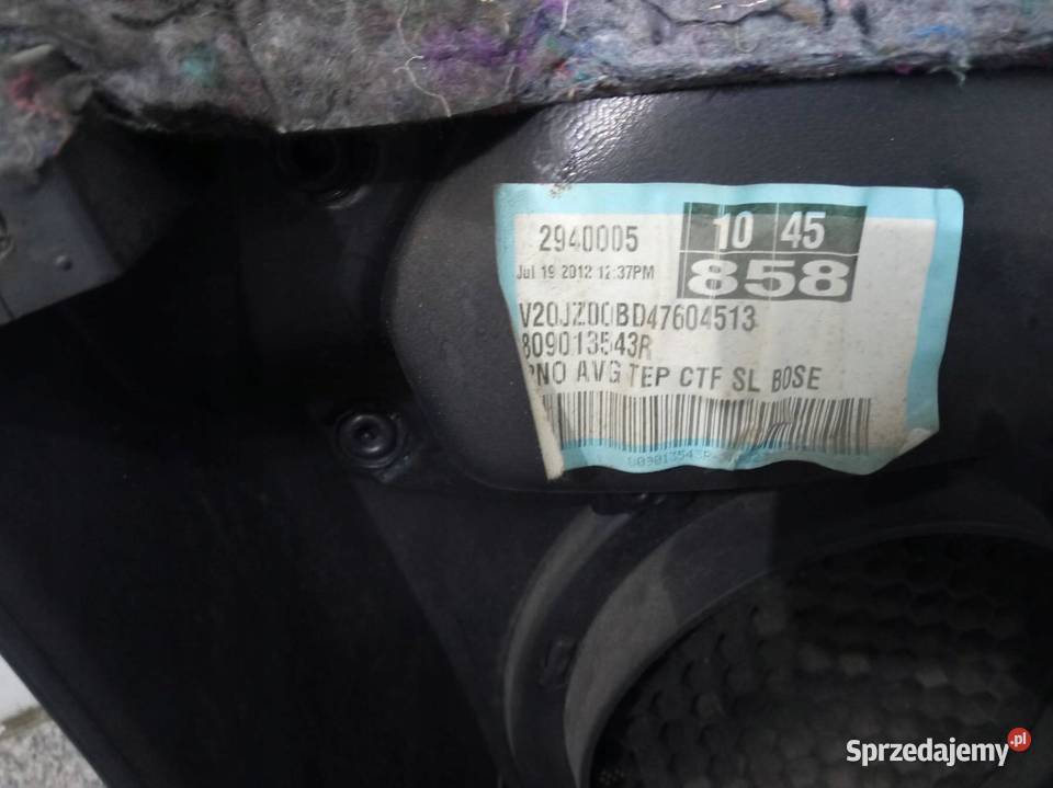 TAPICERKA BOCZEK LEWY PRAWY PRZÓD KPL BOSE