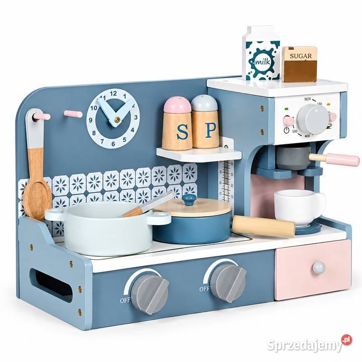 Drewniana mini kuchnia dzieci ECOTOYS z