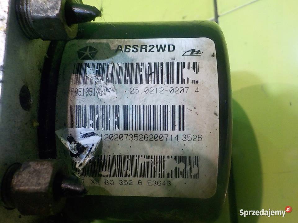 DODGE CALIBER 08r 5D pompa ABS P05105142AF mazowieckie Suków