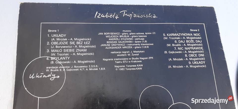 Izabela Trojanowska UkładyWinylPRL Płyty i kasety Tuszkowo sprzedam