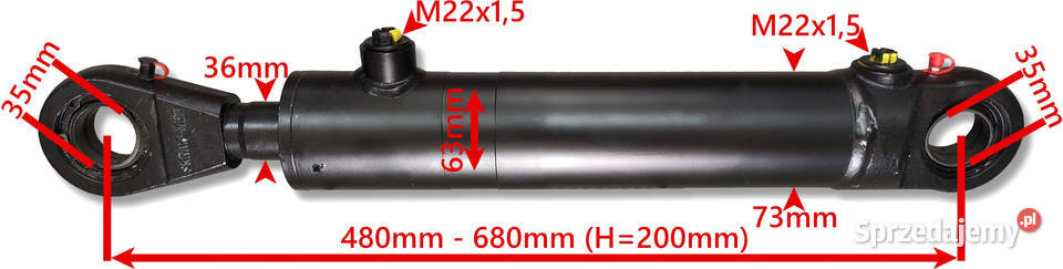 SIŁOWNIK CJ2F 63x36 200 z zaworem regulowanym 38 Solec Kujawski sprzedam
