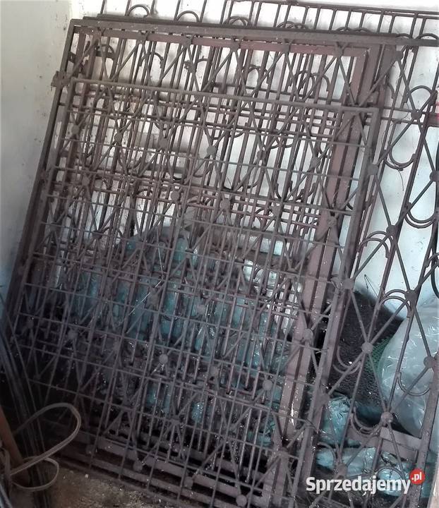 Kraty metalowe 7 sztuk zabezpieczenie solidne Tomaszów Mazowiecki