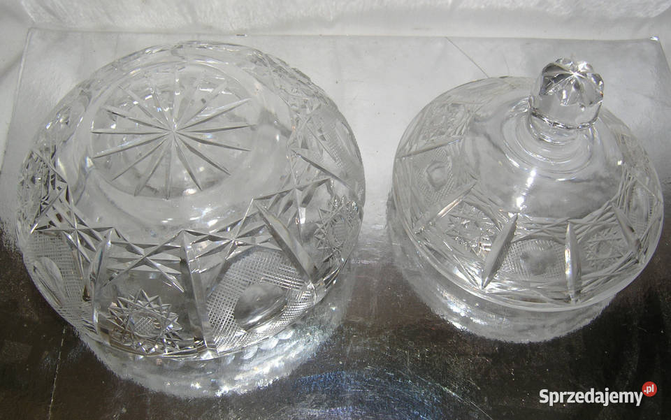 bomboniera vintage kryształowaD Porcelana i szkło Bartków