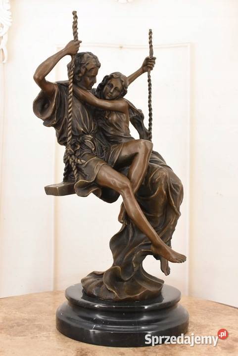 Zakochani Na Huśtawce Para Miłość Figura Rzeźba Kraków
