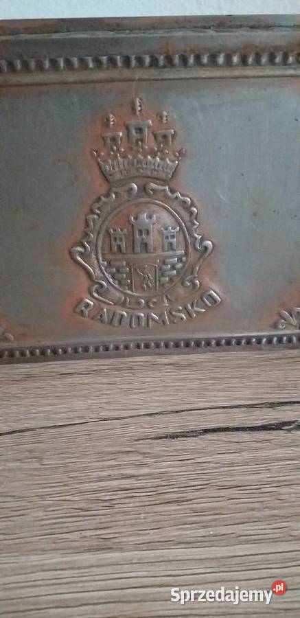 Mosiężna szkatułka Radomsko Przedbórz