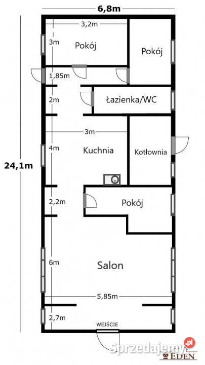 Ogłoszenie dom wolnostojący Wojcieszków 130 cegła