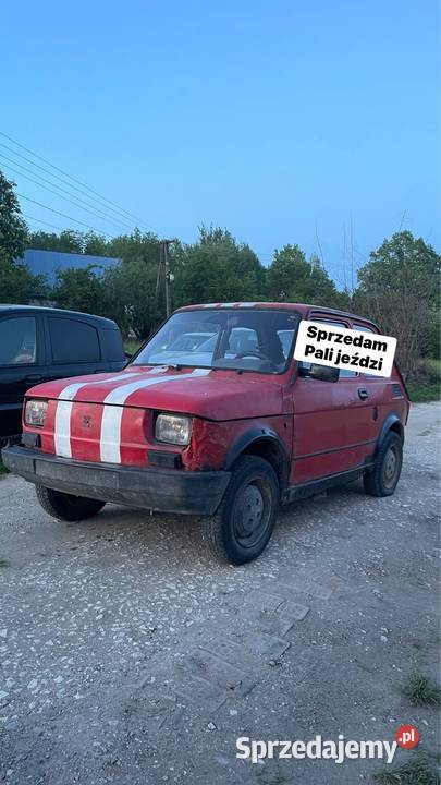 Fiat 126p elegant odpala i jeździ nieuszkodzony Pacanów