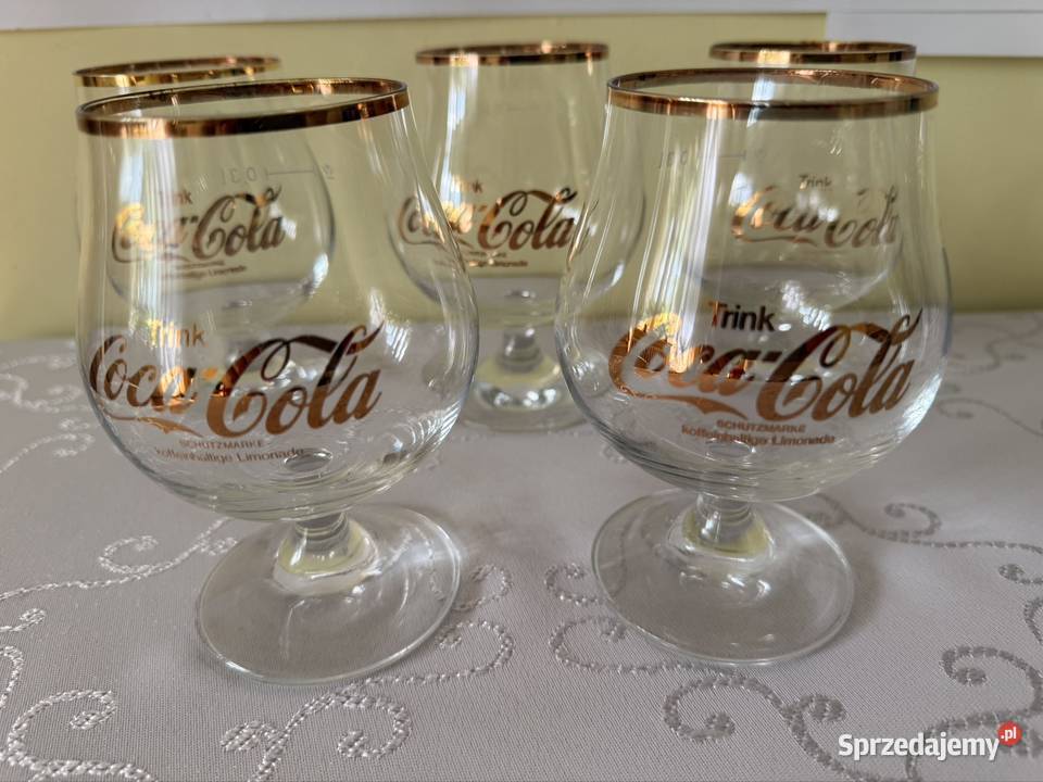 Szklanki CocaCola Retro Złote Lata 70 Zestaw 5 Czerwionka-Leszczyny