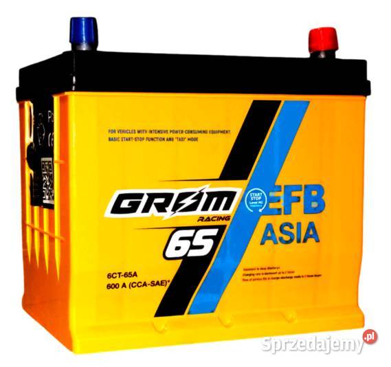 Akumulator Grom Racing 65Ah 600A Japan EFB PRAWY osobowe mazowieckie Pruszków