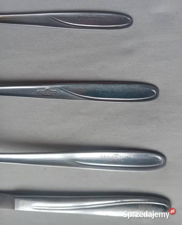 Komplecik sztućców Gerlach jednej osoby Stal Koźminek