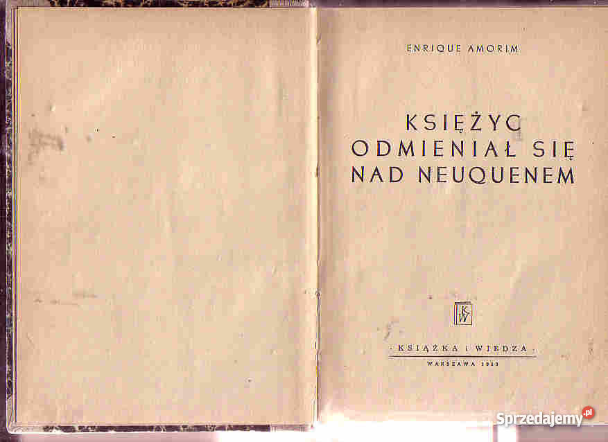 4089 KSIĘŻYC ODMIENIAŁ SIĘ NEUQUNEM ENRIQUE AMOR Czyrna sprzedam