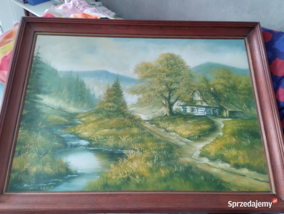 Obraz w drewnianej ramie śląskie Tychy