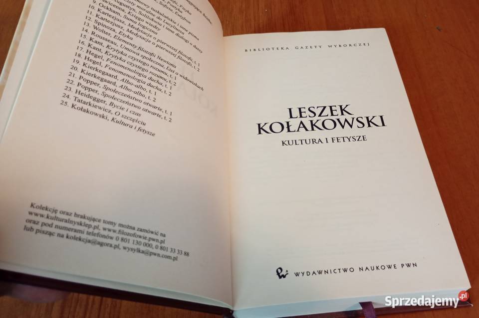 Kultura i fetysze Leszek Kołakowski Biblioteka Gdańsk
