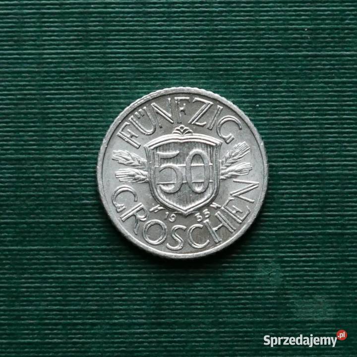 AUSTRIA 50 groszy 1955r Numizmatyka Gliwice
