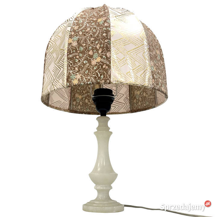 Włoska lampa stołowa vintage alabaster onyks Warszawa
