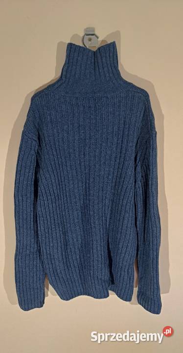 Woolmark Cieplutki damski mięsisty granatowy niebieski mazowieckie Brwinów