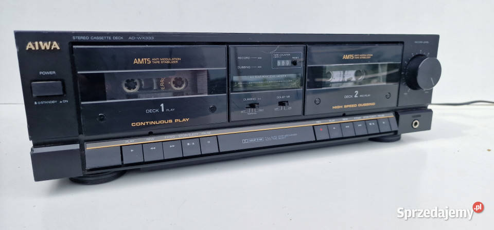 Magnetofon catette deck Aiwa ADWX333 AD WX 333 Międzychód