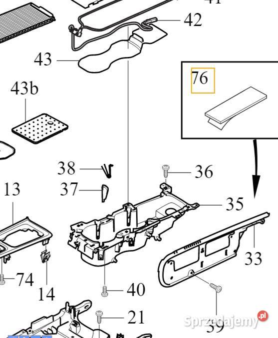 VOLVO S60 III V60 II tasma wygluszajaca srodkowy Bielany Wrocławskie