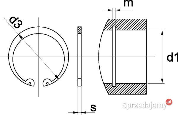 Pierścień Seegera wewnętrzny 115 x 4 mm 622900 małopolskie