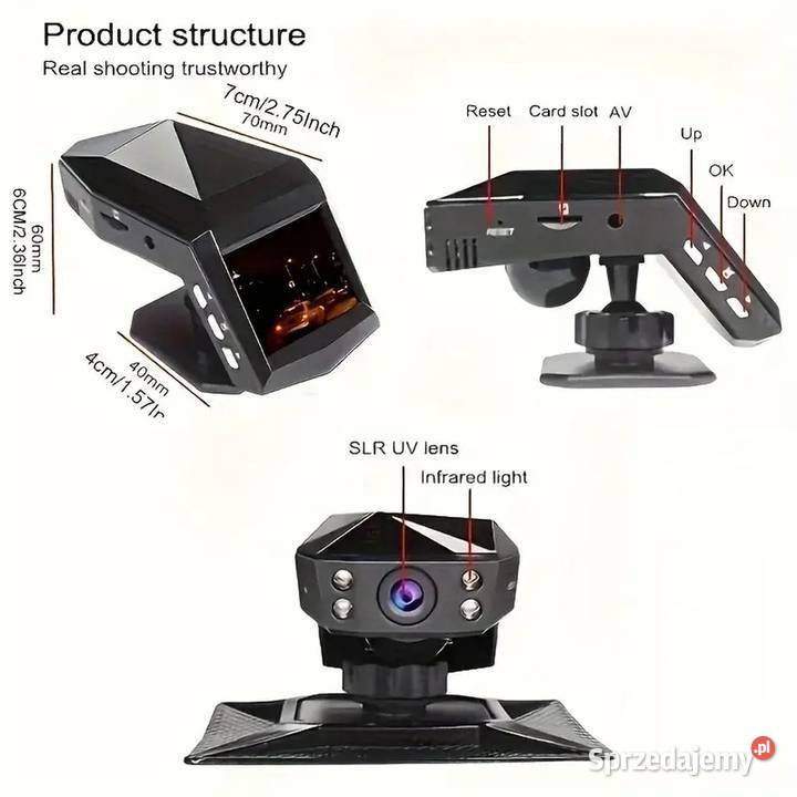 KAMERA REJESTRATOR SAMOCHODOWY FULL HD 1080P Poznań