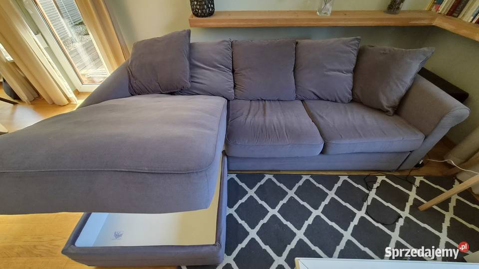 Sofa Gronlid 3 os IKEA z pojemnikiem na pościel Rogoźnik