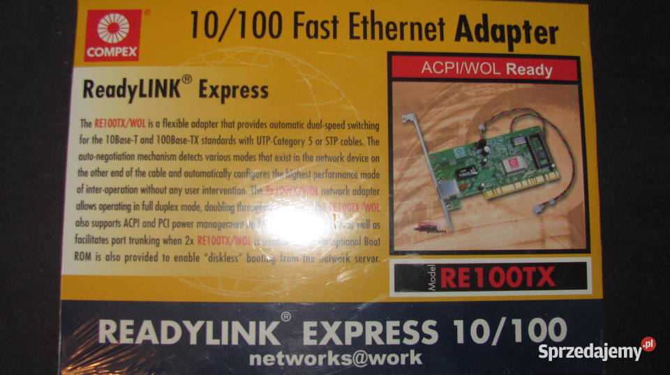 Karta sieciowa ReadyLink Express 10100 TE 100 TX Piotrków Trybunalski sprzedam