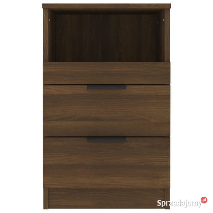 Szafki nocne 2 brązowy dąb materiał Warszawa