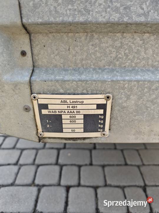 Przyczepka samochodowa 600 Do samochodów osobowych Jastrzębie-Zdrój