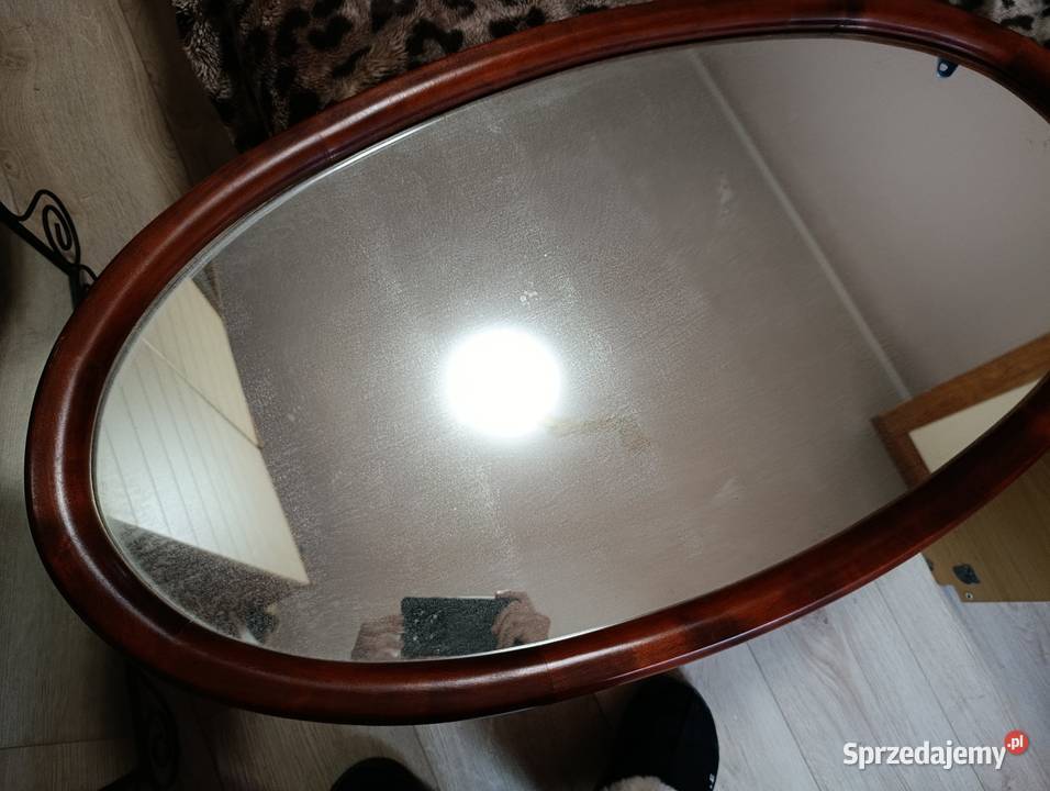 lustro w ozdobnej ramie 96 na 50 wiszące ścienne