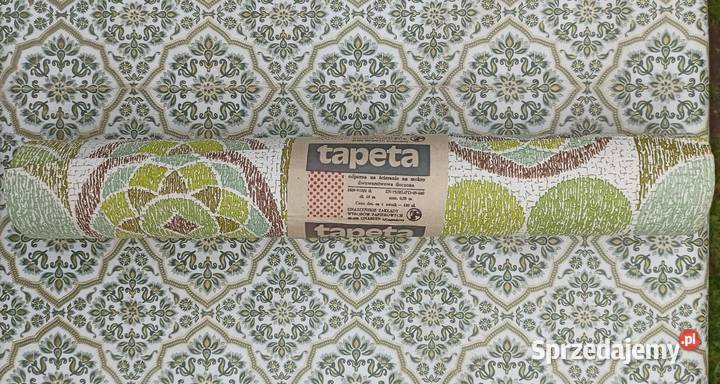 Stare tapety papierowe grube łódzkie Wieluń