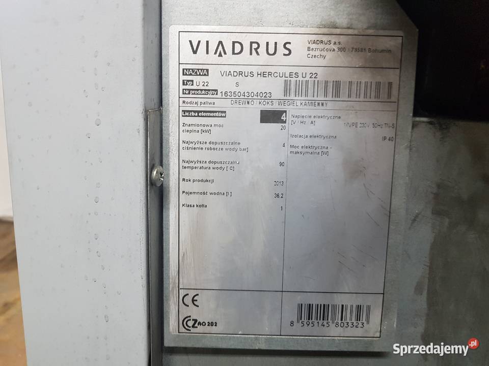 Kocioł Viadrus U22 20kW świętokrzyskie Kielce
