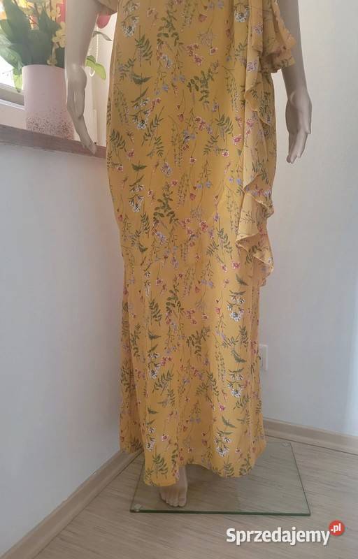 PRETTYLITTLETHING sukienka maxi kwiaty lato Kalisz