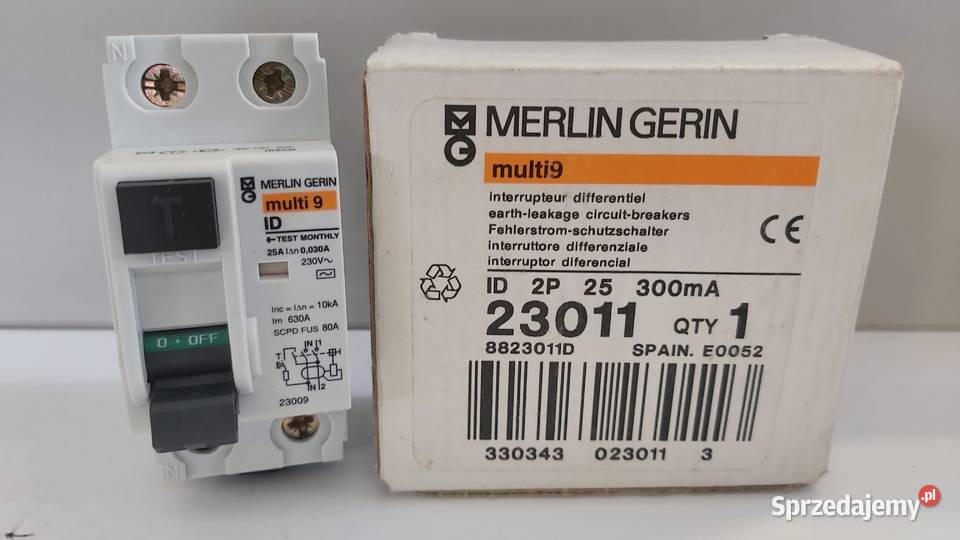 Wyłącznik różnicowoprądowy MERIN GERIN 25A 0030A Wyszków sprzedam